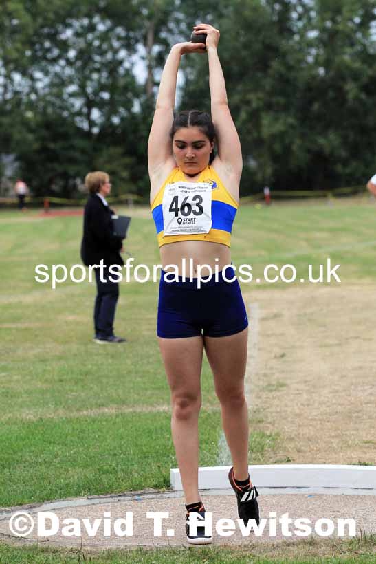 Shot putt, 2022 NEGP Monkton 5, Wednesday, July 20th. Photo: David T. Hewitson/Sports for All Pics